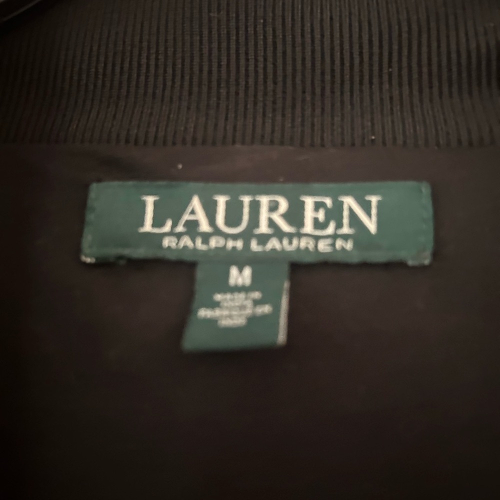 Ralph Lauren Black Sequin Bomber Jacket - Picture 4 of 5